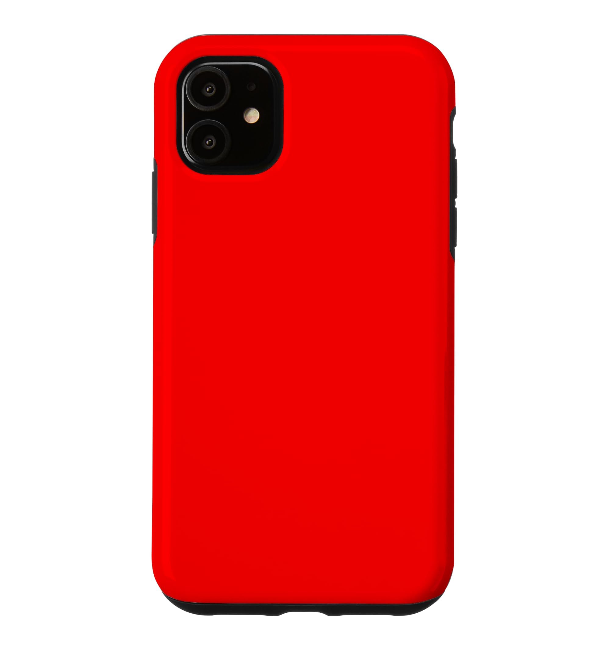 Amazon.com: Bright Red Matte Solid Color Case for iPhone 11 : Cell