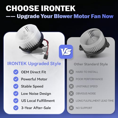 Image of IRONTEK HVAC Heater Blower Motor Fan 700315 Fit for Dodge 2013-2016 Dart 1.4L 2.0L 2.4L 68163782AA 68225055AB 68225055AB PM4050 2311894 76971