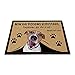 BAGEYOU Zerbino Personalizzato con Il Mio Cane Amore Jack Russell Terrier Non Hai Bisogno di Bussare Sappiamo già Che Ci Sei Tappetino 70 x 45 cm