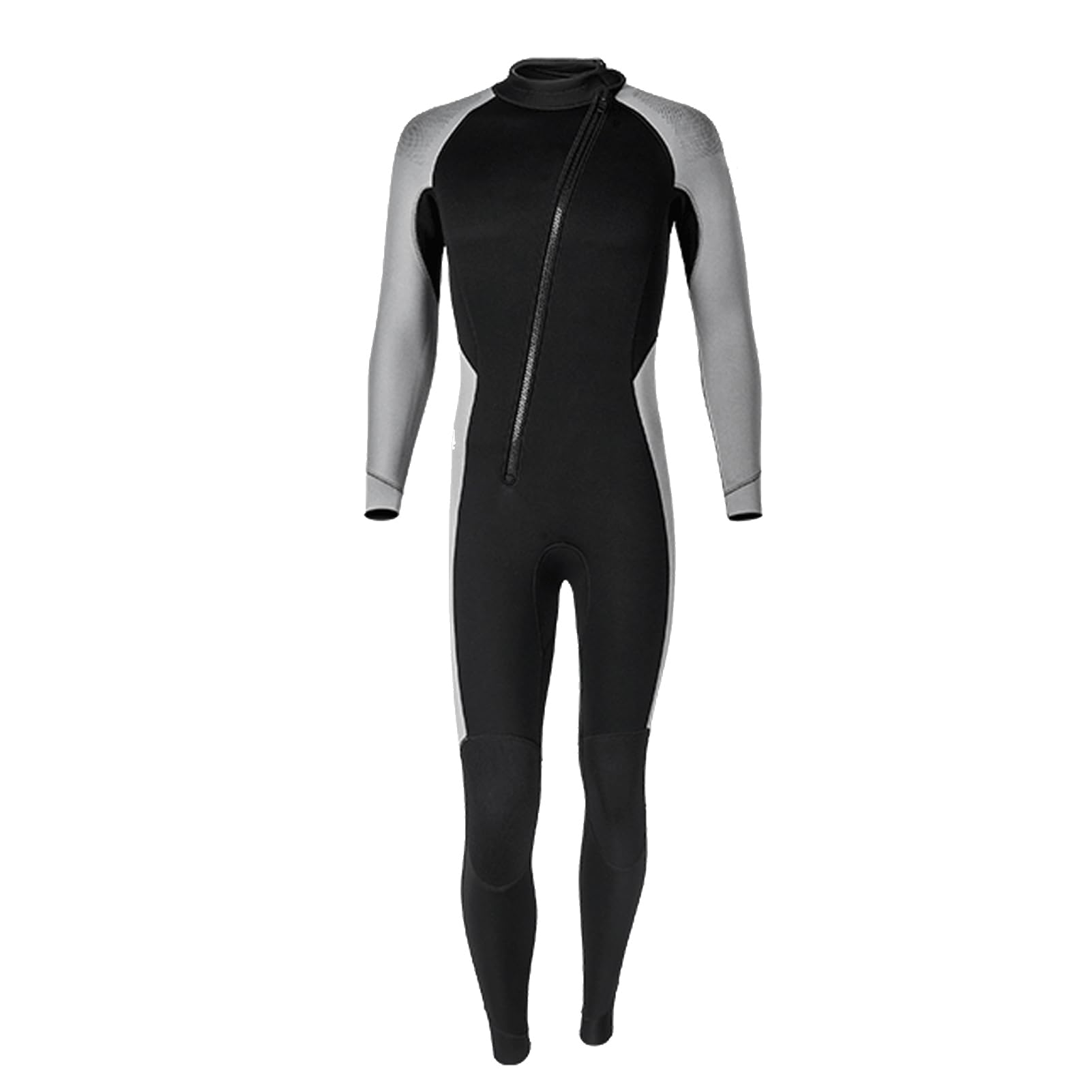Ejoyous Traje de Neopreno de Cuerpo Completo Traje de Buceo de Neopreno de 3 Mm con Diseño Compuesto de 3 Capas Puños Flexibles y Rodilleras para Hombres Surf Snorkel Buceo Natación en Invierno