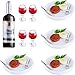 33 Pezzi Set di Bevande Alimentari in Miniatura per Casa delle Bambole Mini Bottiglie di Vino Bicchieri da Vino Piatti Coltello Forchetta Bistecca Uova Verdura in Miniatura per Mini Cucina
