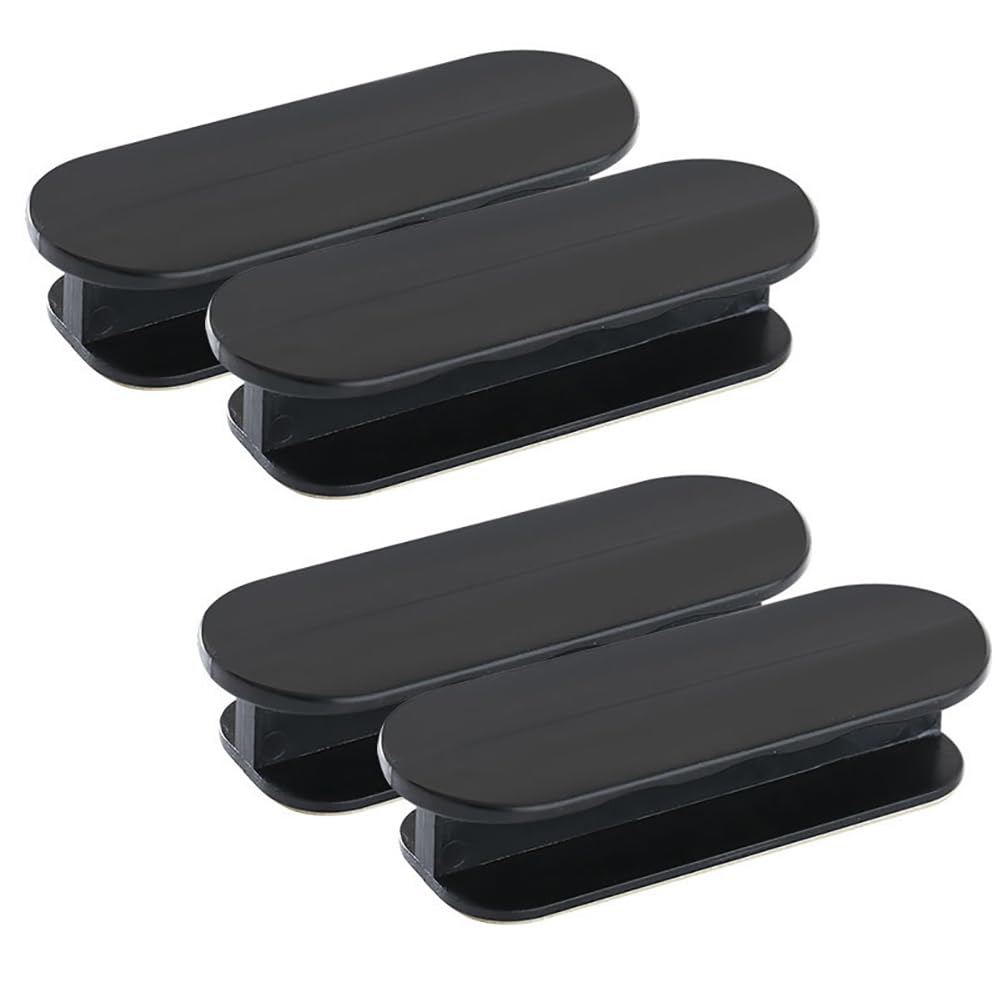 Stick on Handles,4 PCS Balcony Door Handles Drawer Plastic Handles Cabinet Sliding Window Door Handles for Fridge Wardrobe Cupboard
