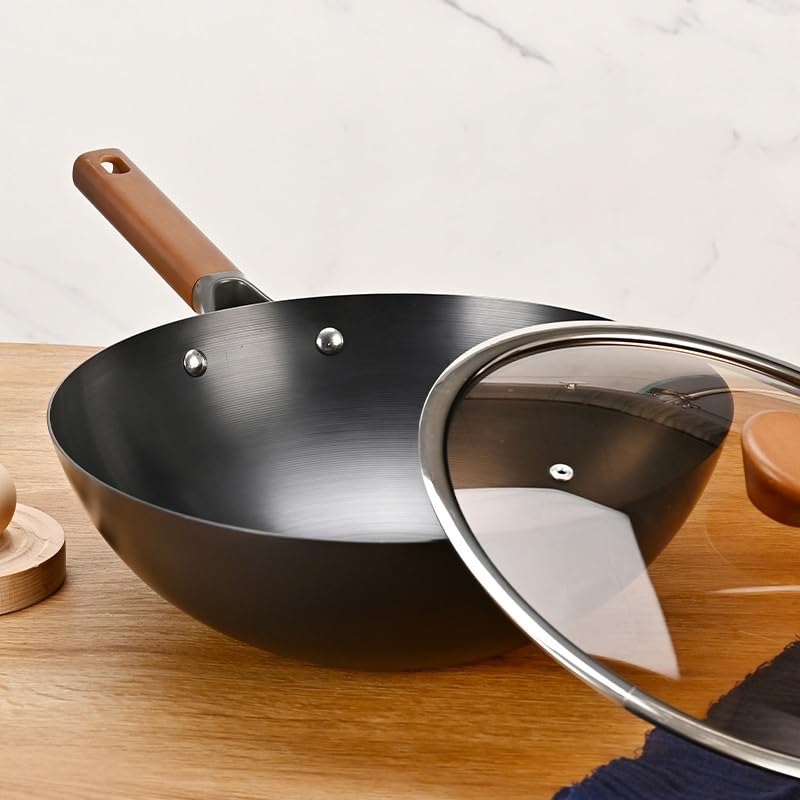Wok Tradicional Chino de Hierro Hecho a Mano miniatura 6