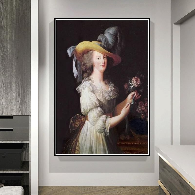 宮廷画家ビジェルブランの少女画です。油彩画模写 マリー・アントワネットのお気に入り画家 エリザベート
