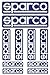 Sparco S09003 Kit DE 10 Pegatinas