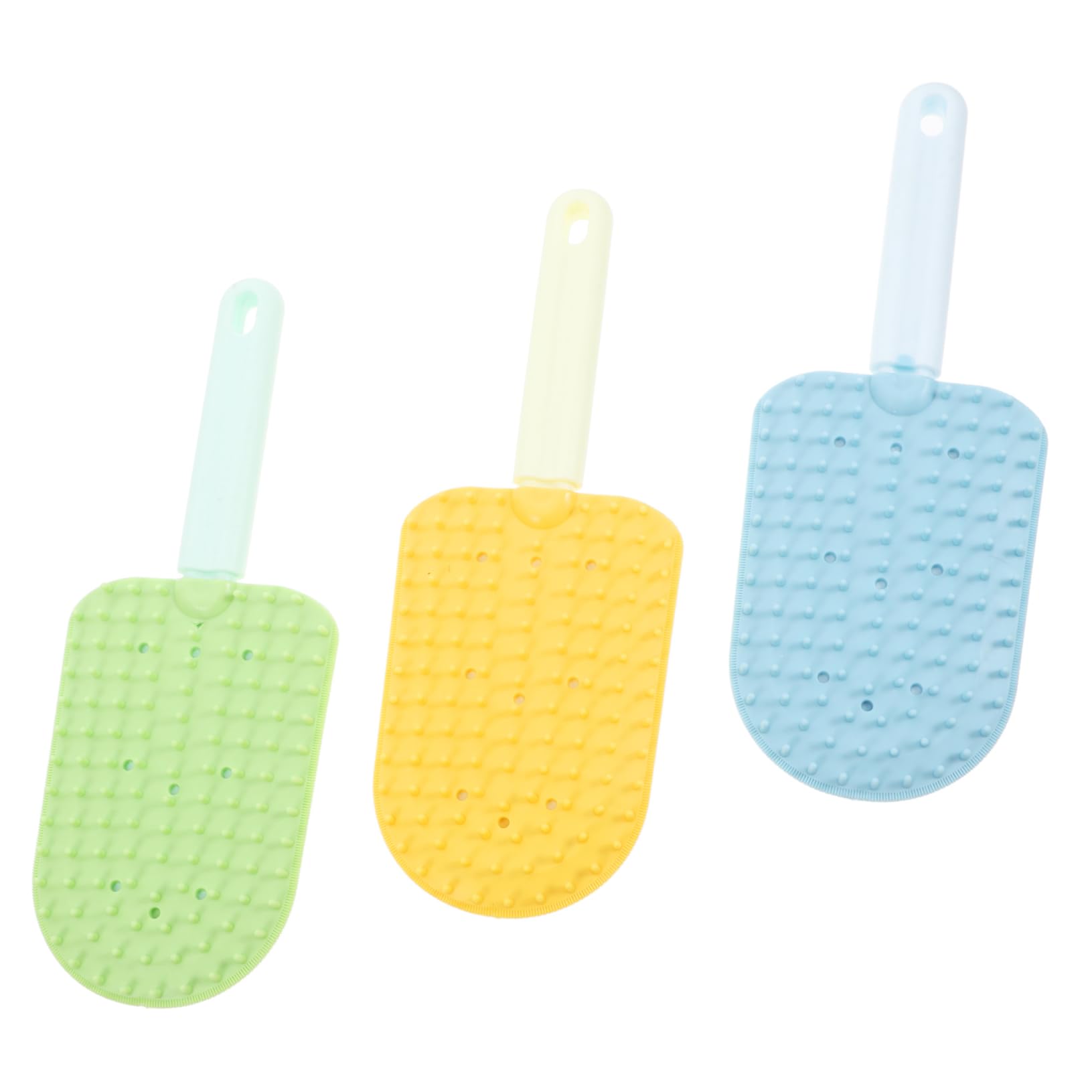 HOUDERCO Versatile Dual-sided Pet Brush 3 Combs for Cats Dogs Long/short Hair Grooming Tool Washable Hair Removal for Indoor/outdoor