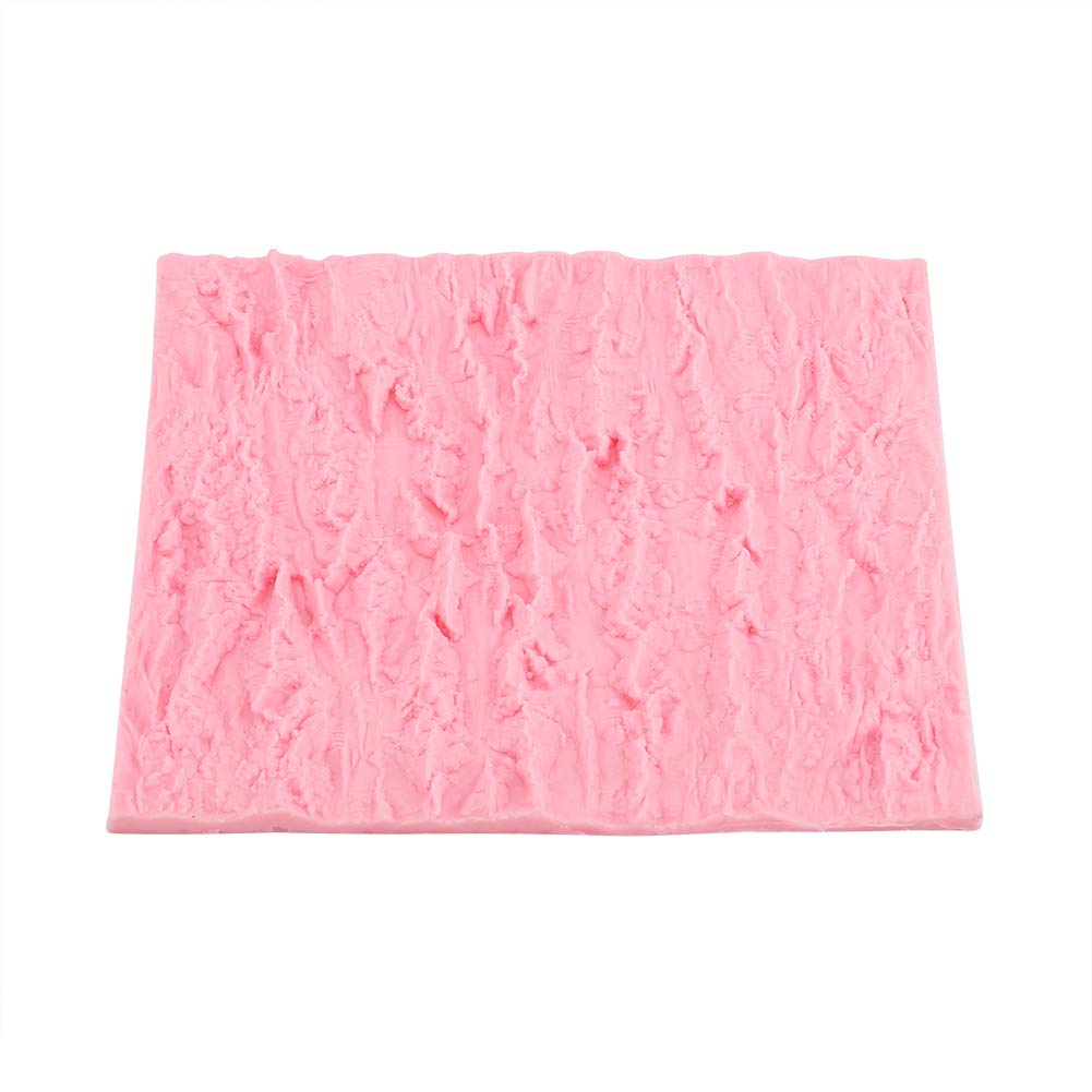 VOBOR Tree Bark Wood Panel Design Cake Mould Silicone Desserts DIY Tool Baking Mold for Fondant Cake Bread Chocolate DIY