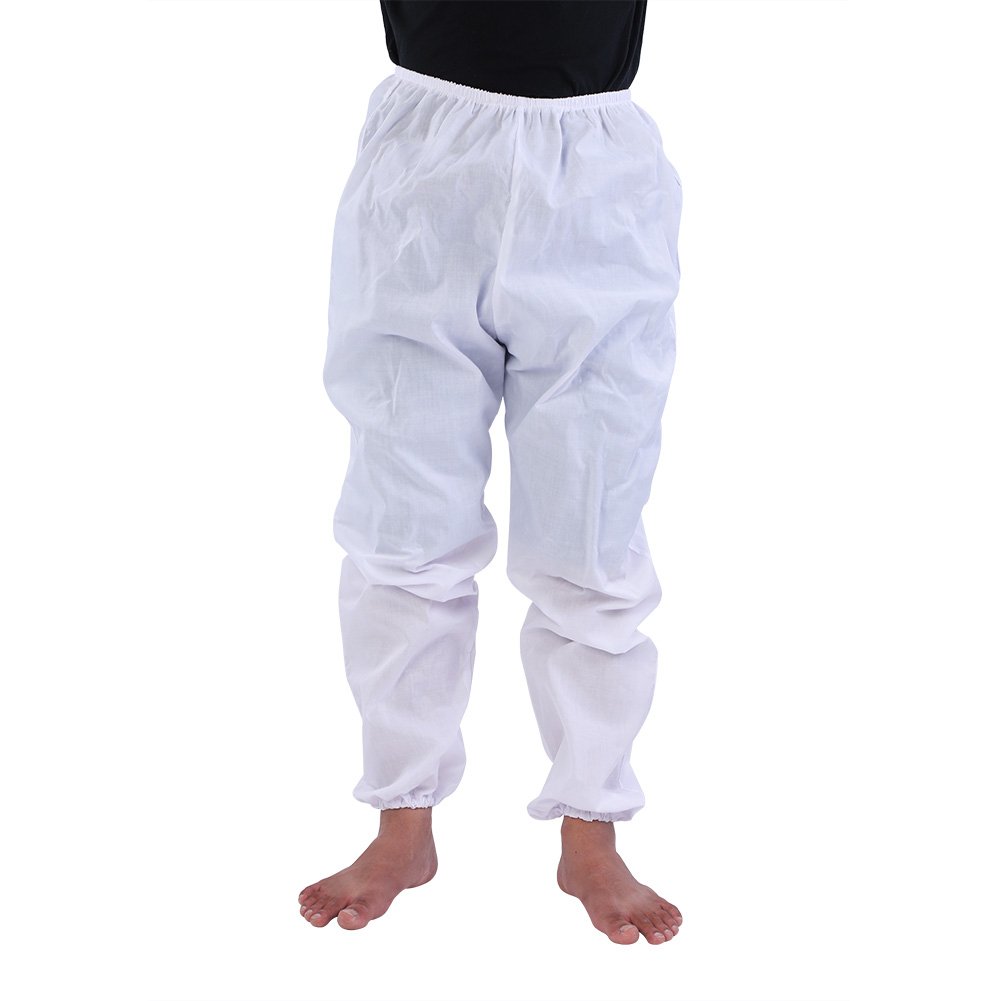 Tuta da Apicoltore Abbigliamento Protettivo Panno Lavabile Attrezzatura per Apicoltura con Velo a Rete con Cappuccio Polsini Elasticizzati e Passanti per Pollice per Lavoratori