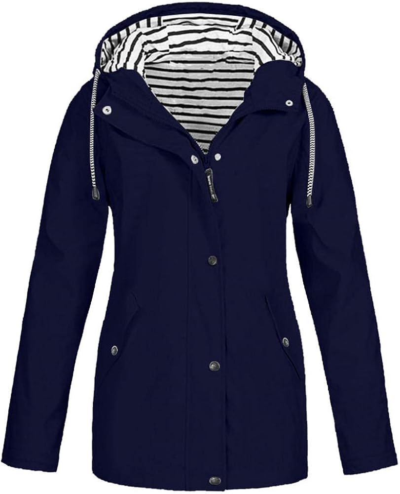 Giacca Impermeabile Donna Leggera - Antivento Con Cappuccio - Per Trekking E Viaggi - Foto 6