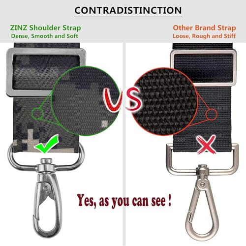 Image of ZINZ Bag Shoulder Strap, Padded Adjustable Shoulder Strap Replacement