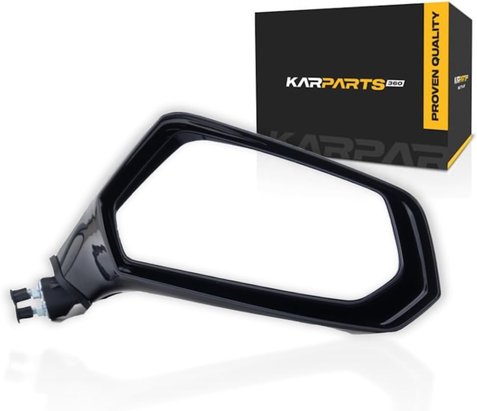 For 2010-2015 Chevy Camaro Door Mirror Pair Driver and Passenger Side Textured Black | Power Non-Heated GM1320405