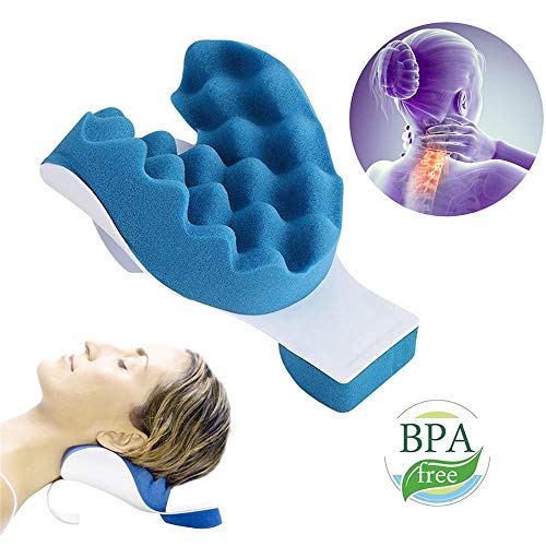Cervical Pillow, LiuYX Neck Traction Device, Neck and Shoulder Relaxer Cervical Massage Pillow
