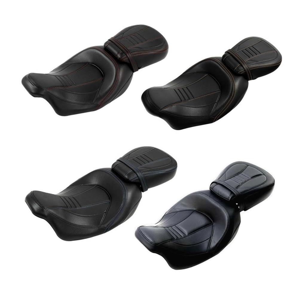 Respaldo Asiento Doble de Motocicleta para Touring Street Electra Glide, para Road King Cl&assic CVO 2009-2022 FLHTCUSE8 2013 Asiento Pasajero Motocicleta