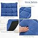 Giantex Floor Chair with Back Support, 14 Adjustable Position, Padded Sleeper Bed, Couch Recliner, Gaming Floor Chairs for Adults, Meditation, Gaming Chair Floor, Blue