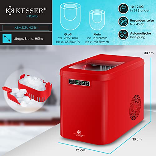 KESSER® Eiswürfelbereiter | Eiswürfelmaschine Edelstahl | Ice Maker | 12 kg 24 h | Zubereitung in 7 min | 2,2 Liter… – Bild 8