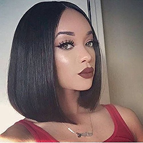 Giannay Straight Lace Front Wigs for Black Women Long Straight Lace Wig Synthetic Heat Resistant Fiber 180% Density Natural Looking Hair Replacement Wigs (23 Inch, green)