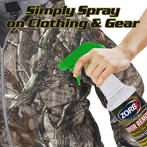 Zorbx - 16oz Remain undetected Hunting and Fishing Odor Remover Spray for Gloves, Hands, Clothes, Gear, Boots, Backpack,and All Accessories