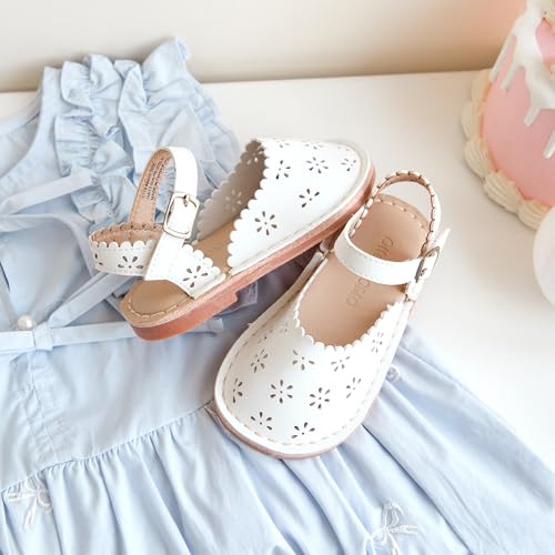 Image of Otter MOMO Girls Open Toe Princess Flat Sandals with Comfort Sole Summer Sandals