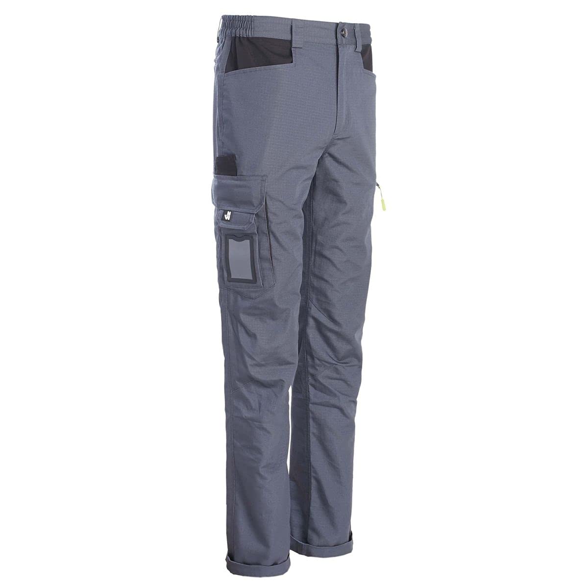 North Ways Pantalon DE Travail Leger Ripstop (Gris, 42)