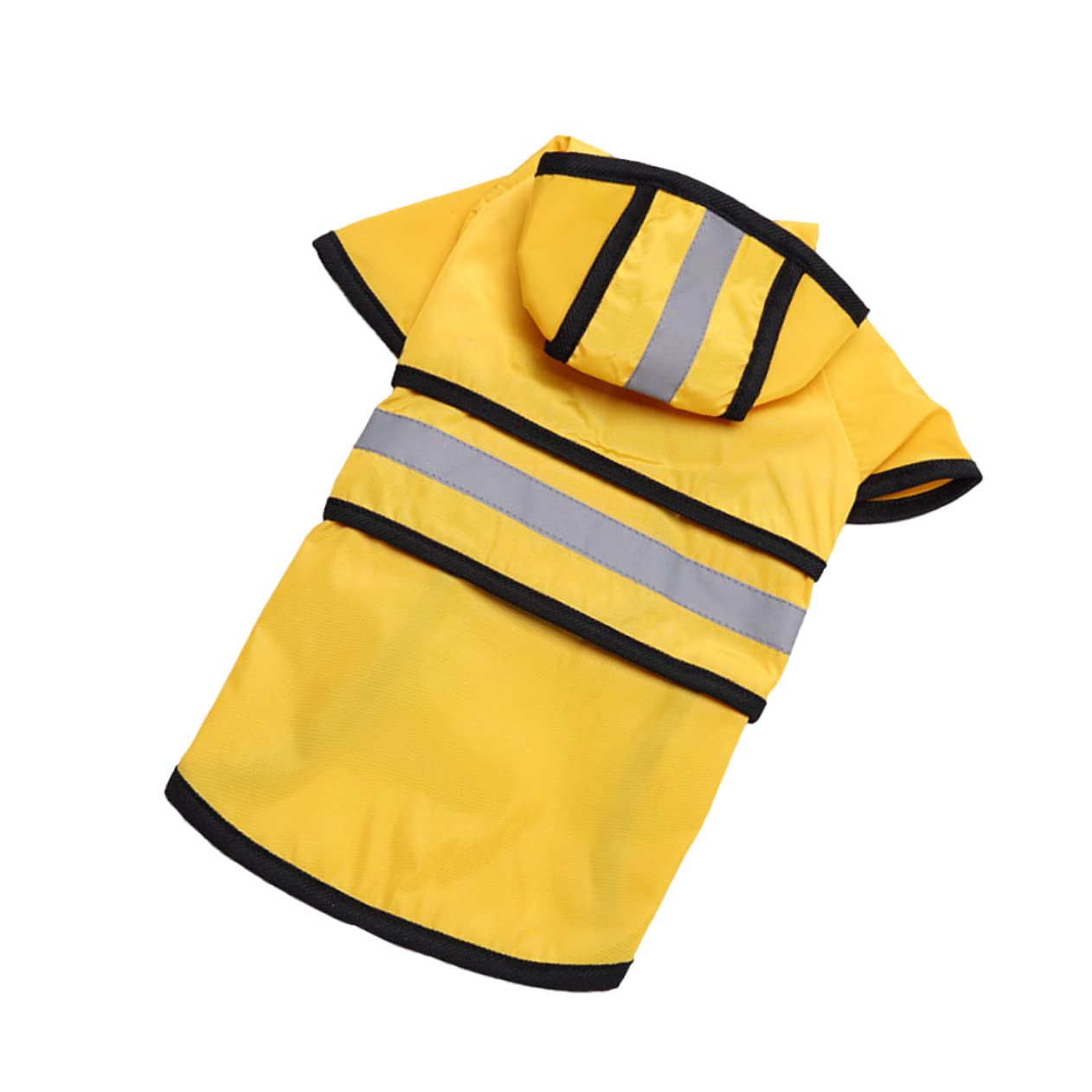 ABOOFAN 3pièces Manteau De Pluie Réfléchissant pour Chien Imperméable avec Capuche pour Extérieur Printemps Jaune