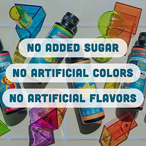 Barlean's Omega Pals Straw-Nana Flavored Omega 3 For Kids, Yummy Children's Liquid Flax Seed Oil Supplement With 1,483 Mg Ala, Non-Gmo, Vegan Brain & Eye Health, 8 Oz #TOP5