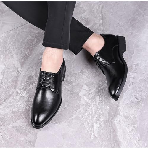 Men's Dress Shoes Formal Business Classic Derbys Lace Up Oxford Shoes Comfortable Durable and Versatile Wedding Walking Shoes3
