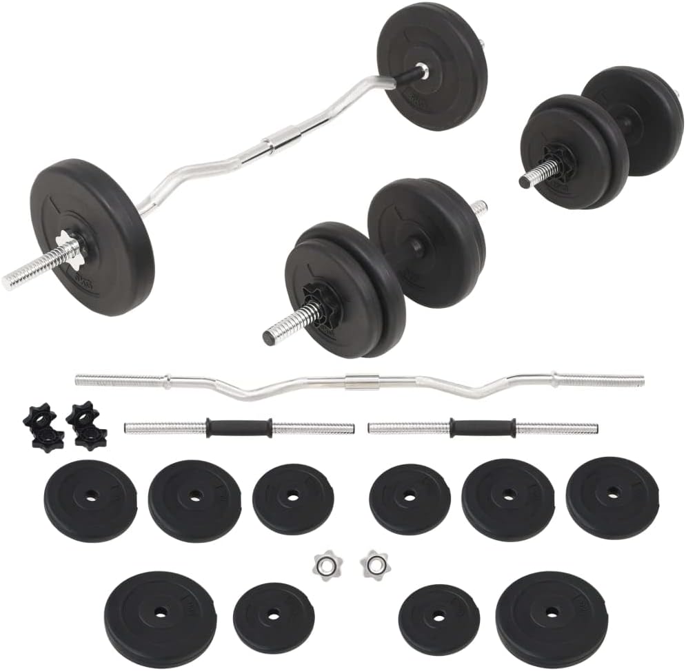 vidaXL barbell barbells barbell set