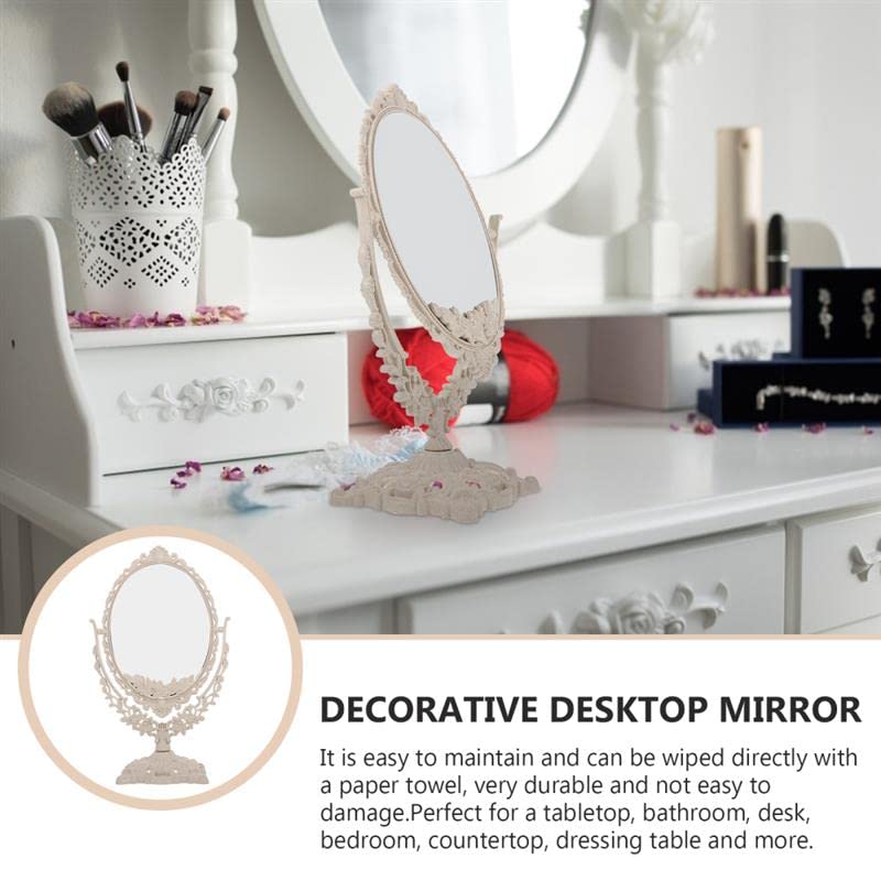 Espejo para Maquillaje Ovalado con Giro 360° Beige miniatura 6