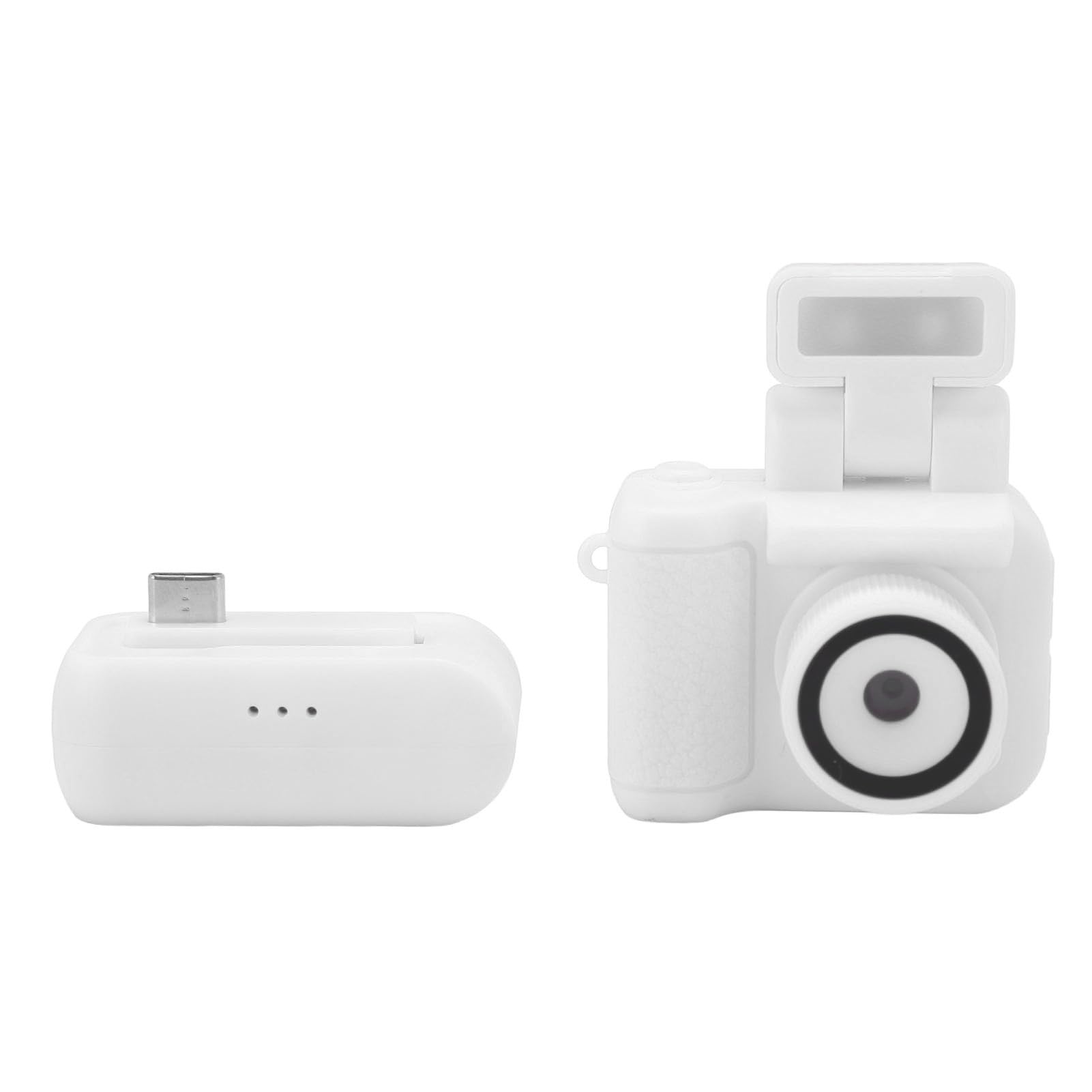 HD Digital Camera 1080P Lightweight Portable Compact Camera for Travel Campus Life (White)