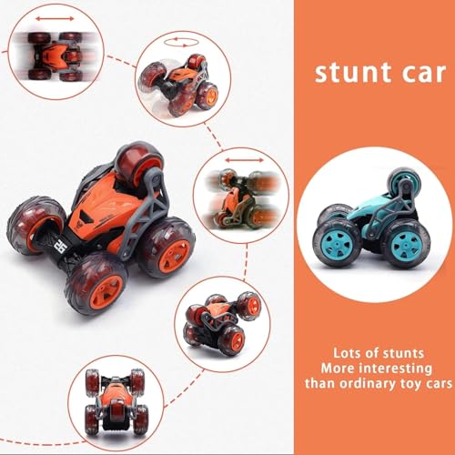 Image of Brand Conquer Remote Control Rock Crawler Mist Smoke Spray Function, High Speed 1:18 RC Car Toys for Boys 2WD Off Road Vehicle Toy Cars for Kids Monster Truck Rock Climbing Car Toy (Stunt Cars Red)