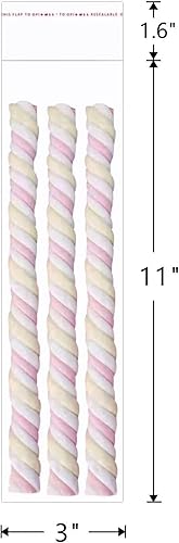 Miniatura 2 de Bolsas de celofán resellables adhesivas de 3 x 11 pulgadas de largo, 200 bolsas de celofán autosellantes transparentes para barras de pretzel,