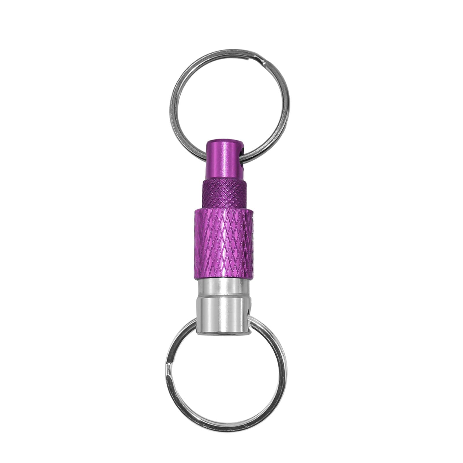 Hgenahgtf Women's Purple Color Holder With Easy Separation Pull Apart Keychain Feature Metal Detachable Keychain Practical Organize Separator For Various Needs