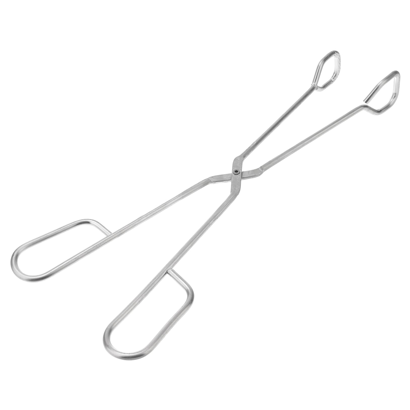 DECOMELODY 1Pc Durable Stainless Steel Food Clip Non Slip Kitchen Tongs for Baking Bbq and Serving Grey Food Grade Safe Design for Easy Handling and Stability