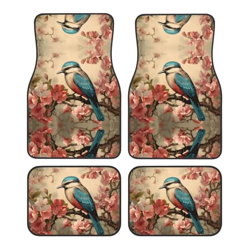 Tapis de voiture vintage motif floral pour voyager confortablement en famille au quotidien