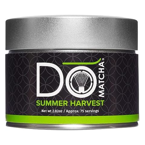 DoMatcha - Summer Harvest Green Tea Matcha Powder, Natural Source of Antioxidants, Caffeine, and L-Theanine, Promotes Focus and Relaxation, Kosher, 75 Servings (2.82 oz) Cover