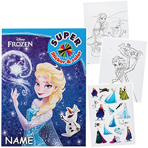 großes XL Malbuch/Malblock - A4 - Disney die Eiskönigin - Frozen - mit vielen Sticker & Aufkleber - 16 Seiten - Dickes… – Bild 4
