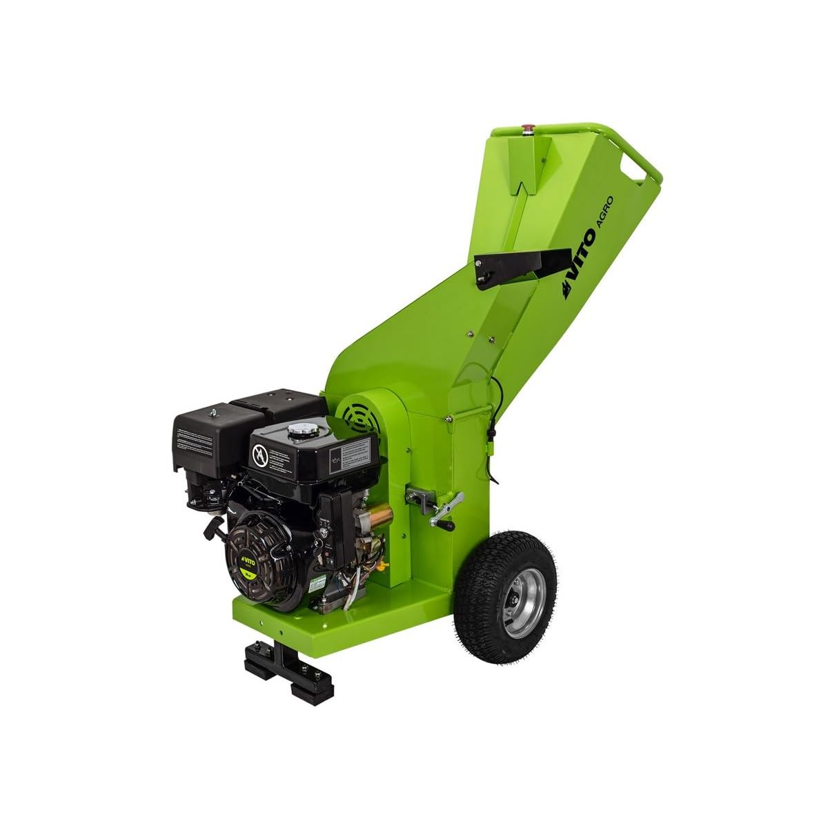 VITO – Broyeur de végétaux Thermique 15CV - 3 Lames de Coupe - Branches Ø10cm Max Démarrage électrique Moteur 4T Poignées