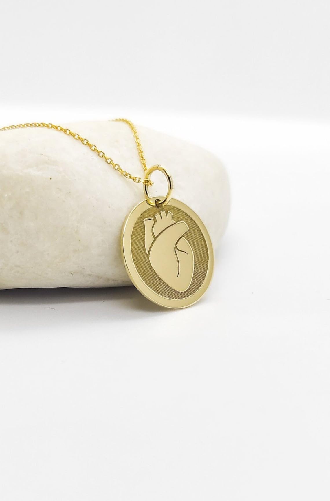LKBEADS Collana con ciondolo a forma di cuore anatomico | LK_NLC_00772