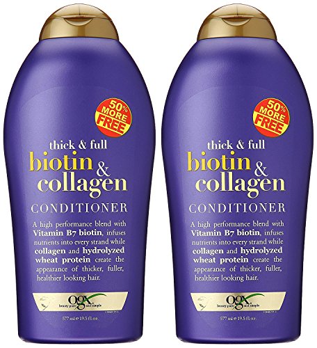 Ogx Conditioner Biotin & Collagen 19.5 Ounce (576ml) (Pack of 2)