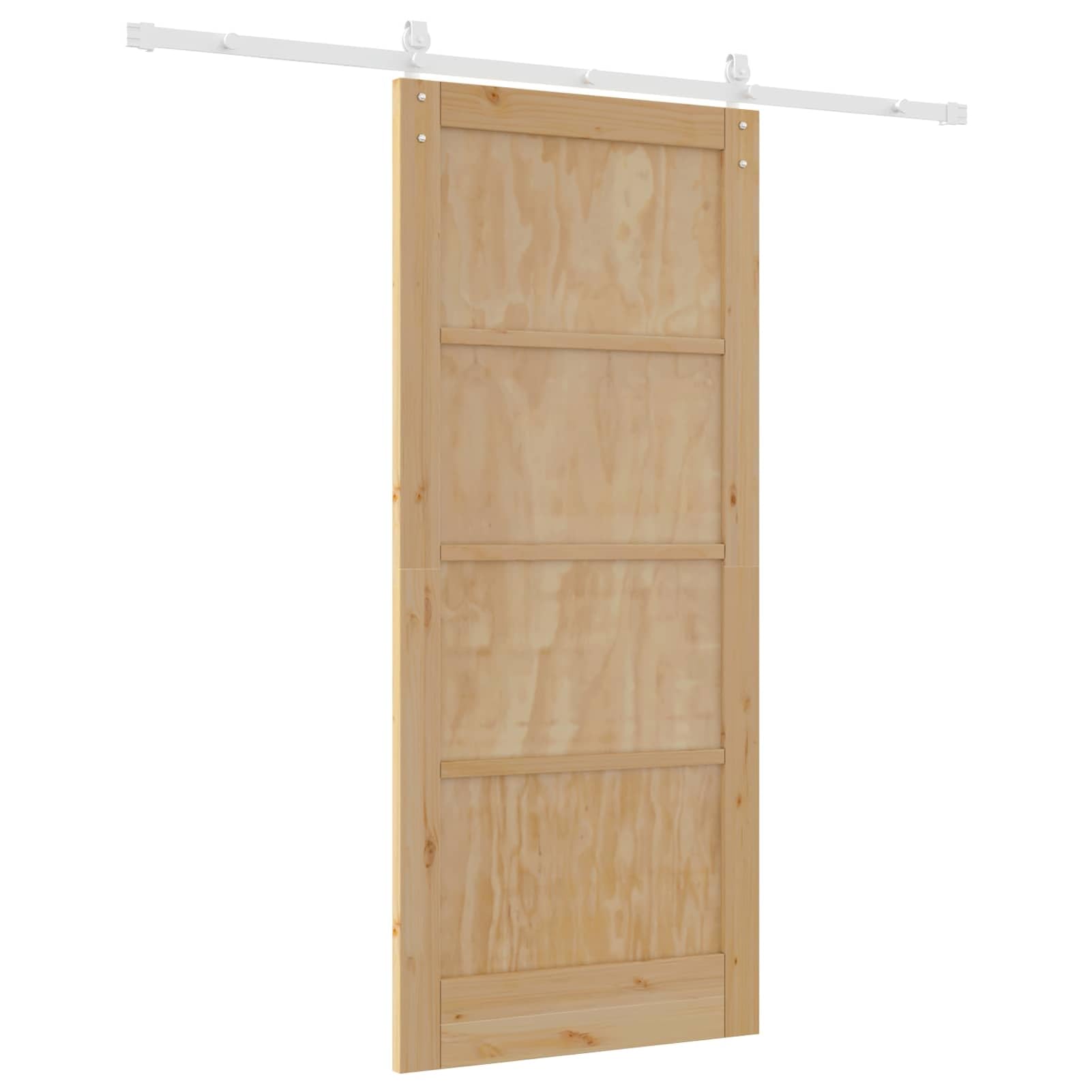 Schiebetür Kiefernholz 198,5x86cm Innenraum Leises Gleiten