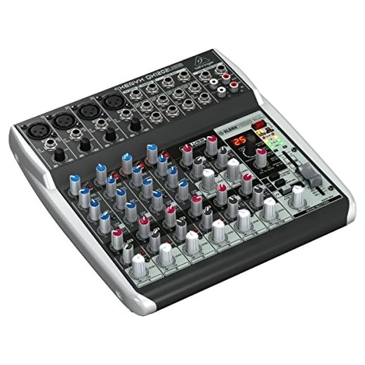 Behringer XENYX QX1202USB - Mezclador para directo con Mic Preamps & Compressors, 12 puertos