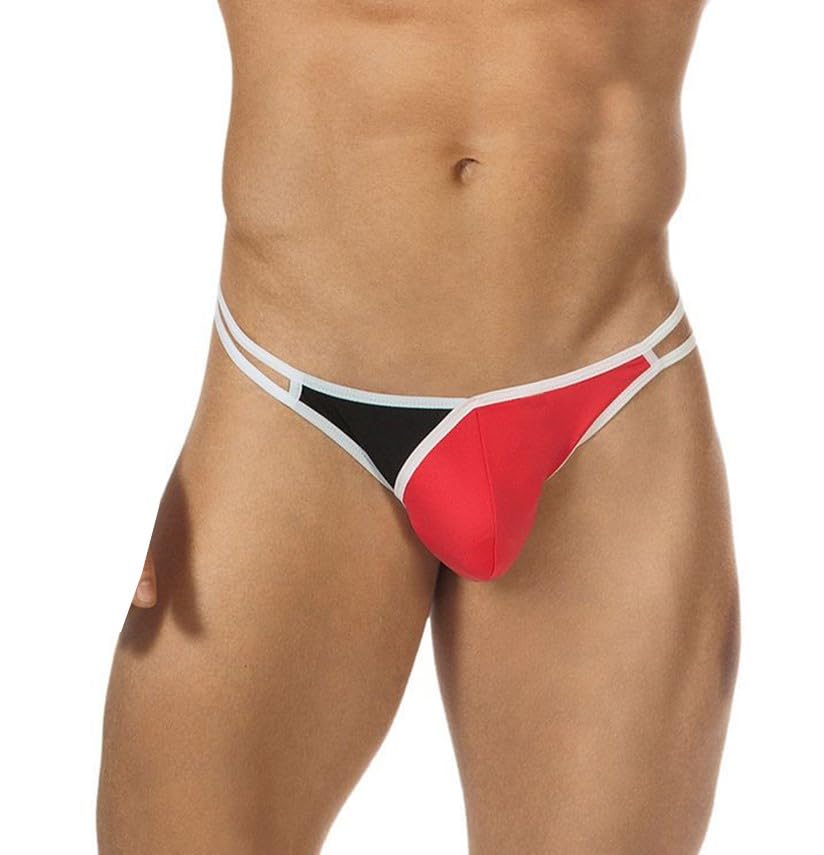 Above The Moon Men Thong Underwear Unique Stylish, Comfortable and Colourful, Hot & Sexy (in, Alpha, L, Multicolor Red)-picture-39