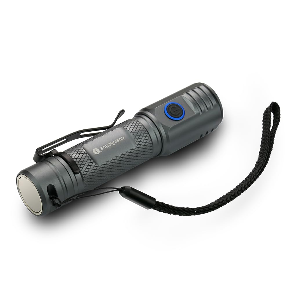 everActive Latarka LED, 5 trybów pracy, wydajna, 2000 lumenów, możliwość ponownego ładowania, model: FL-2000R Buddy