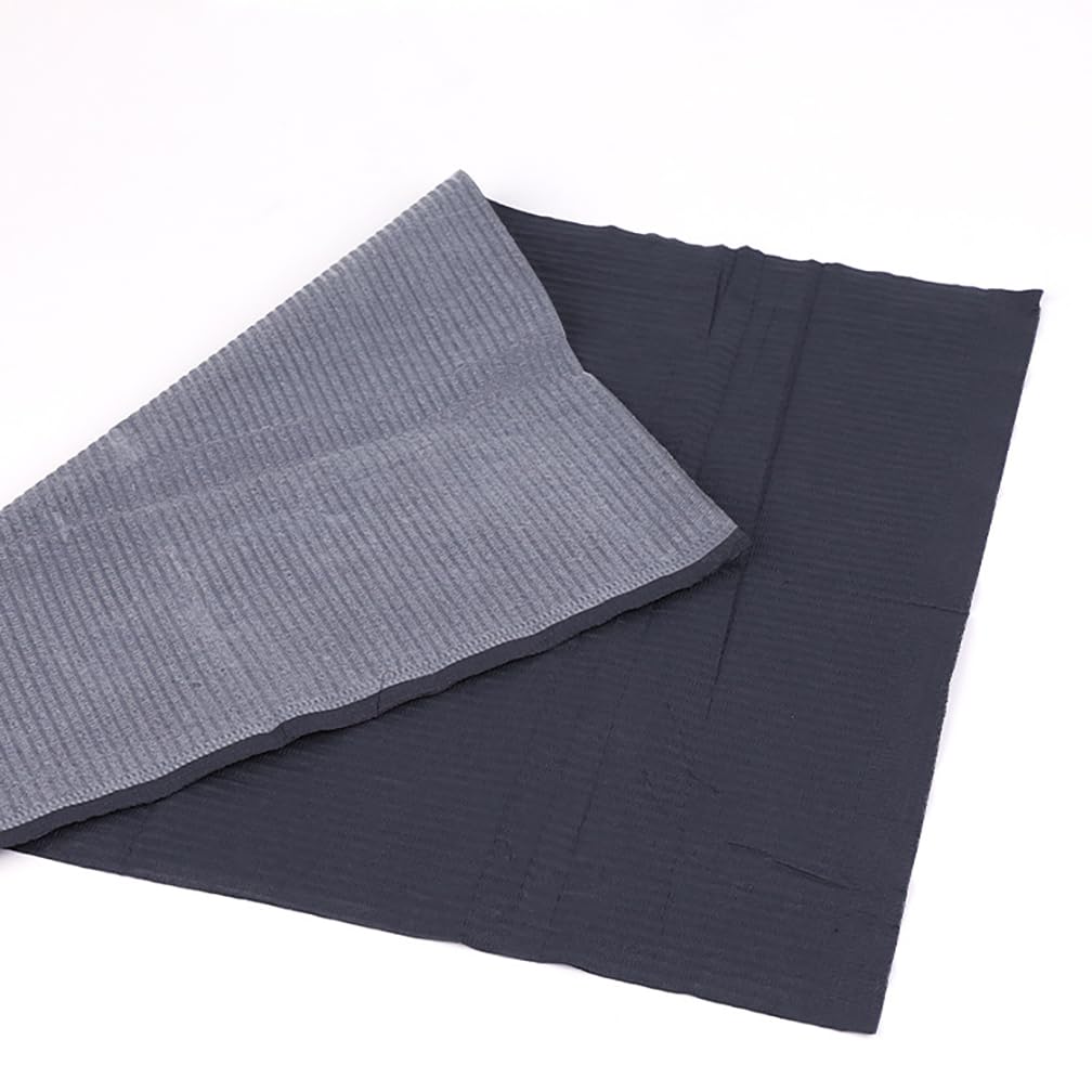 Nappe jetable de Nettoyage de Tatouage, napperon Non tissé de Tatouage, Chiffon Anti-poussière de Nettoyage d'établi, 45x33cm, 125 pièces/boîte (Noir)