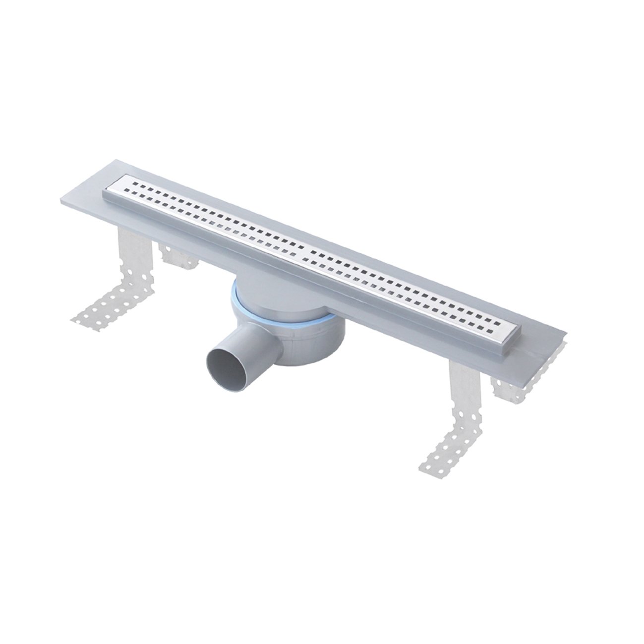 First plast prbs403in Canal sifonato ducha de ABS con rejilla inoxidable, 400 x 30 mm