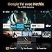 Beamer 4K Heimkino Smart Projektor, Netflix Official/Google TV/1100 ANSI, HDR10, Autofokus, Trapezkorrektur, Bluetooth WiFi, WANBO X5 PRO 1080P Full HD Videoprojektor mit 12W HiFi Speakers für Outdoor