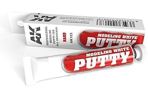AK Interactive White Acrylic Modeling Hard Putty 20ml