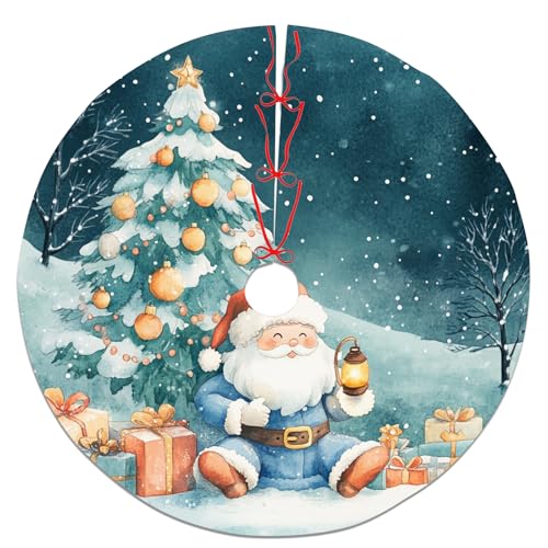 Schneemann Weihnachtsmann-Weihnachtsbaumrock, blauer niedlicher...