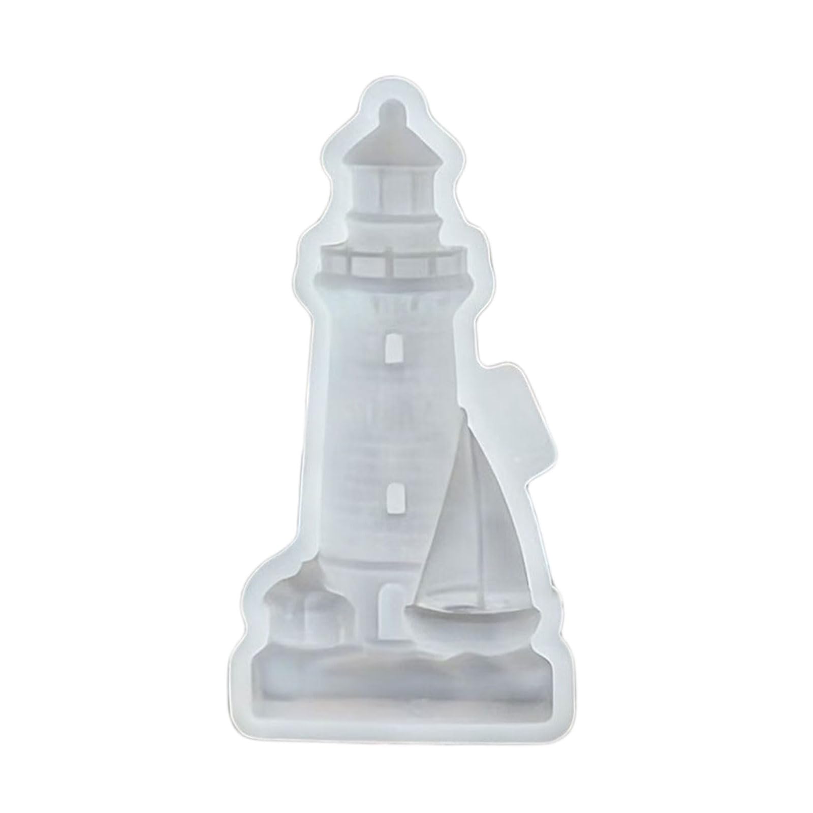 Xjdzineq Professional Silicone Lighthouse for Gypsum Ornament Resin Art Guidepost Shaped Cast