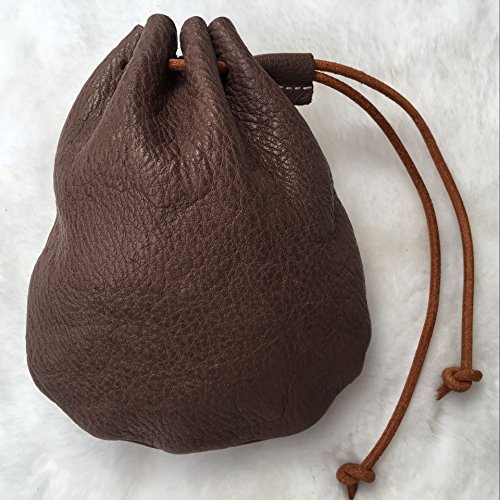 Fantastic Workmanship Genuine Leather Drawstring Coin Purse2
